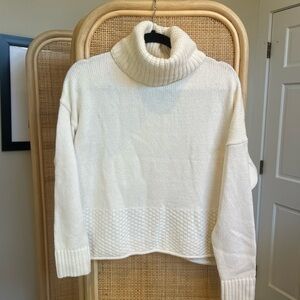 Cozy Madewell Cream Turtleneck Sweater